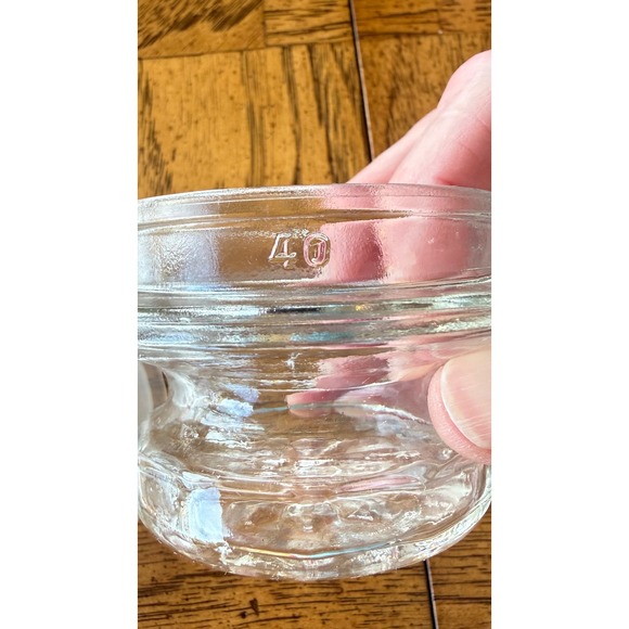 Set 2 Vintage Clear Glass Apothecary Candy Jars Pedestal Ribbed Collar Canada 9" - Picture 9 of 10